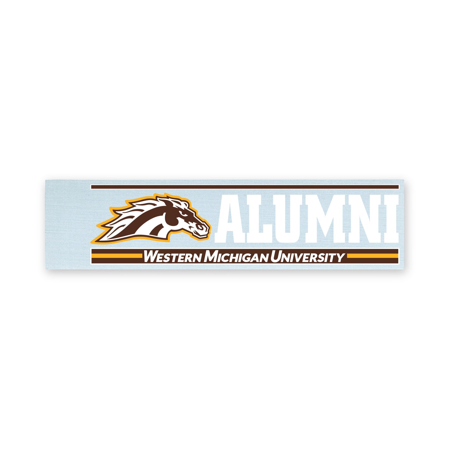 Western Michigan Alumni Bar Decal