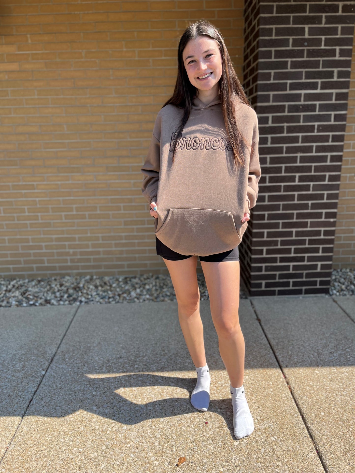 Embroidered Broncos Hoodie
