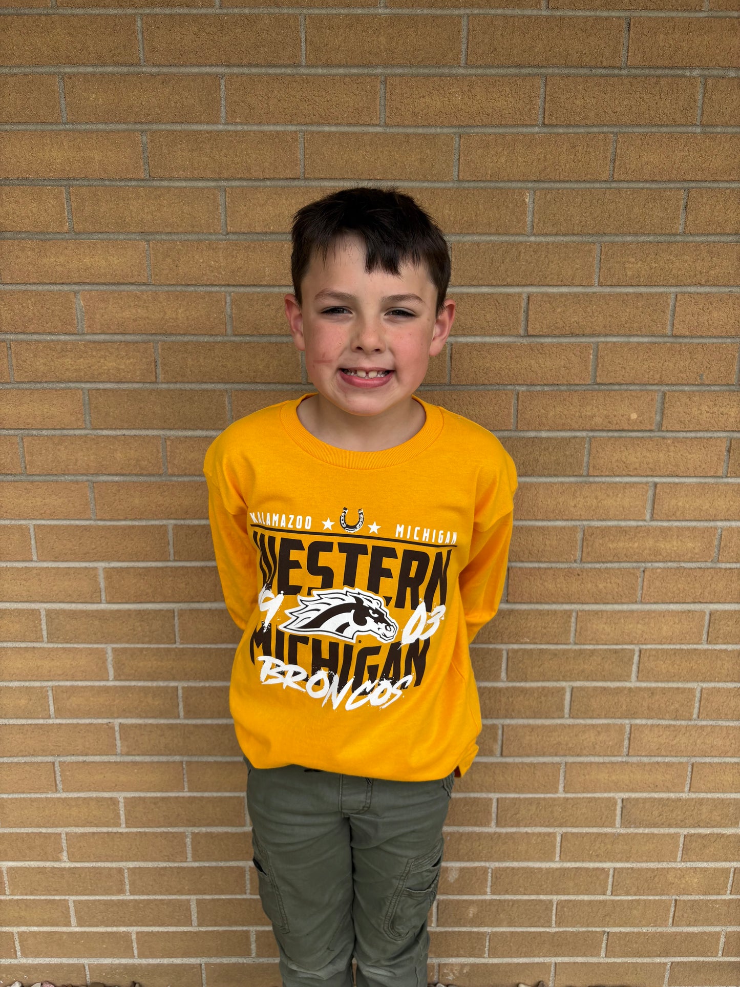 Youth Western Michigan Long Sleeve Tee