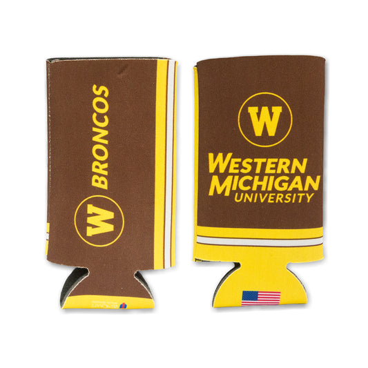 Western Michigan Slim Can Cooler