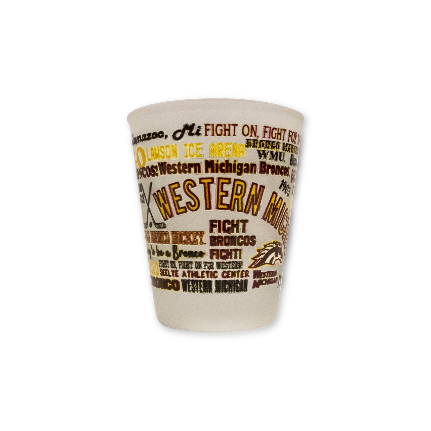 WMU Scatter Shot Glass
