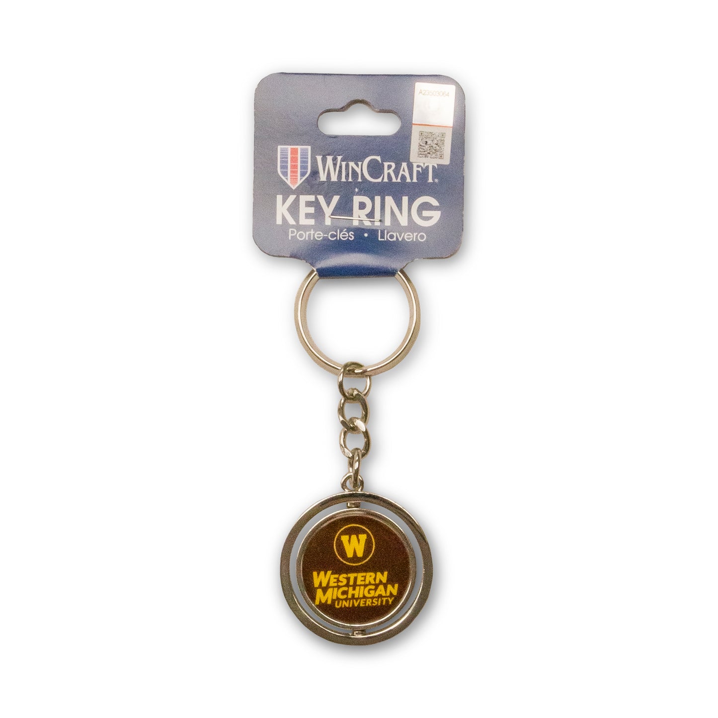 WMU Spin Key Chain