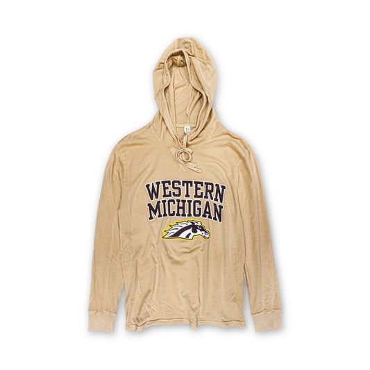 Western Michigan Bronco Hooded Long Sleeve Tee