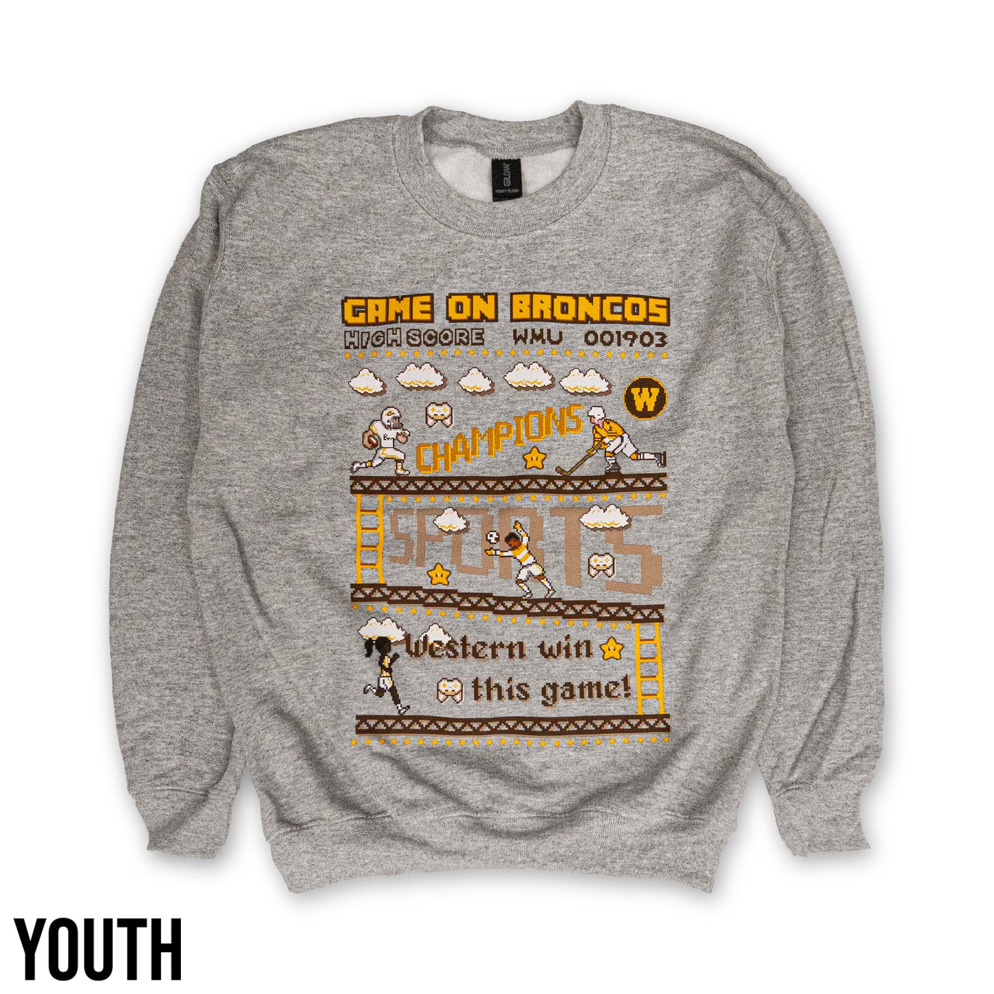 WMU Game On Toddler Crew Sweatshirt