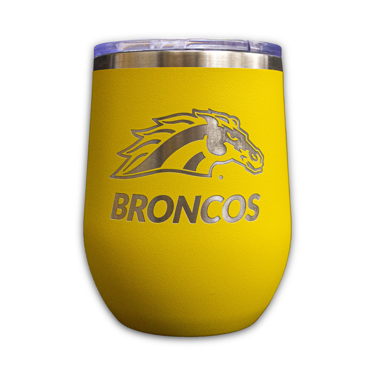 WMU Bronco Travel Wine Tumbler