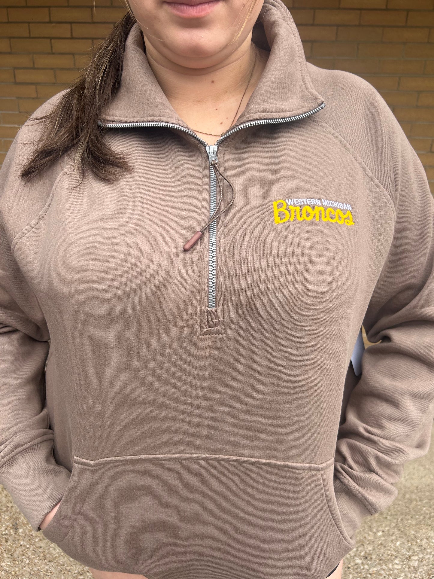 Western Michigan Broncos Ladies' Boxy 1/2 Zip