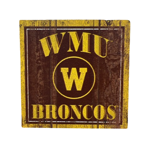 Western Michigan Wooden Magnet