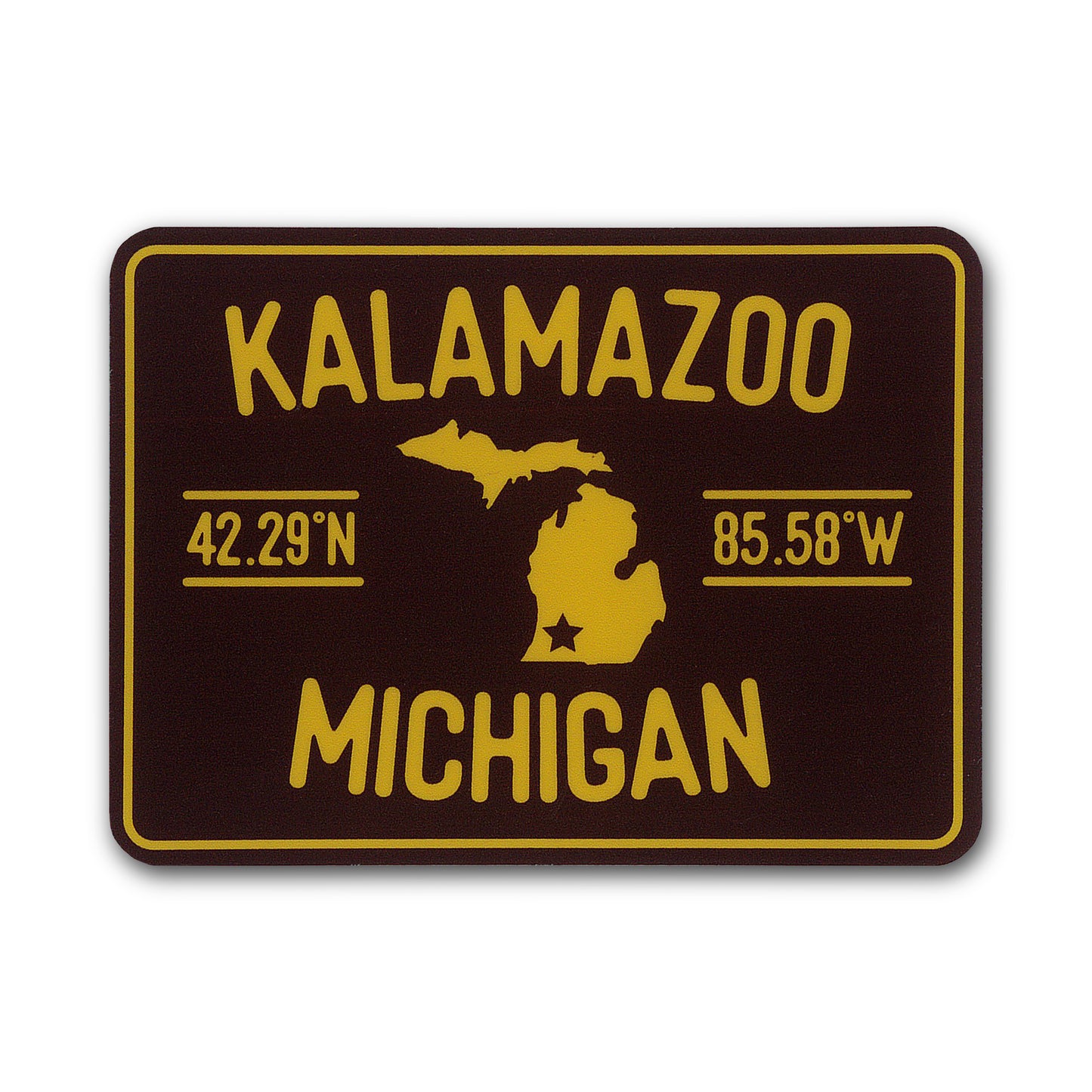 Kalamazoo MI Square Sticker