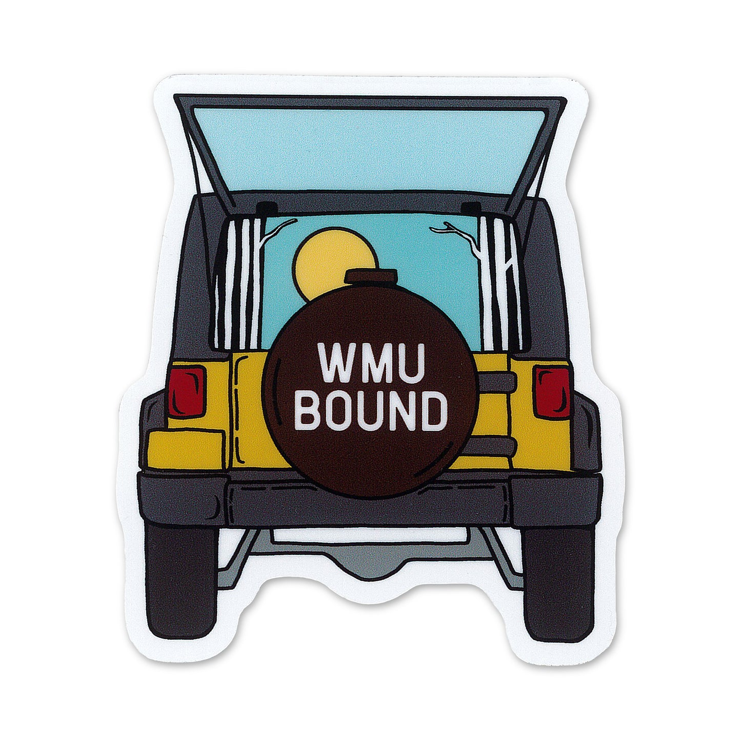 WMU Bound Jeep Sticker