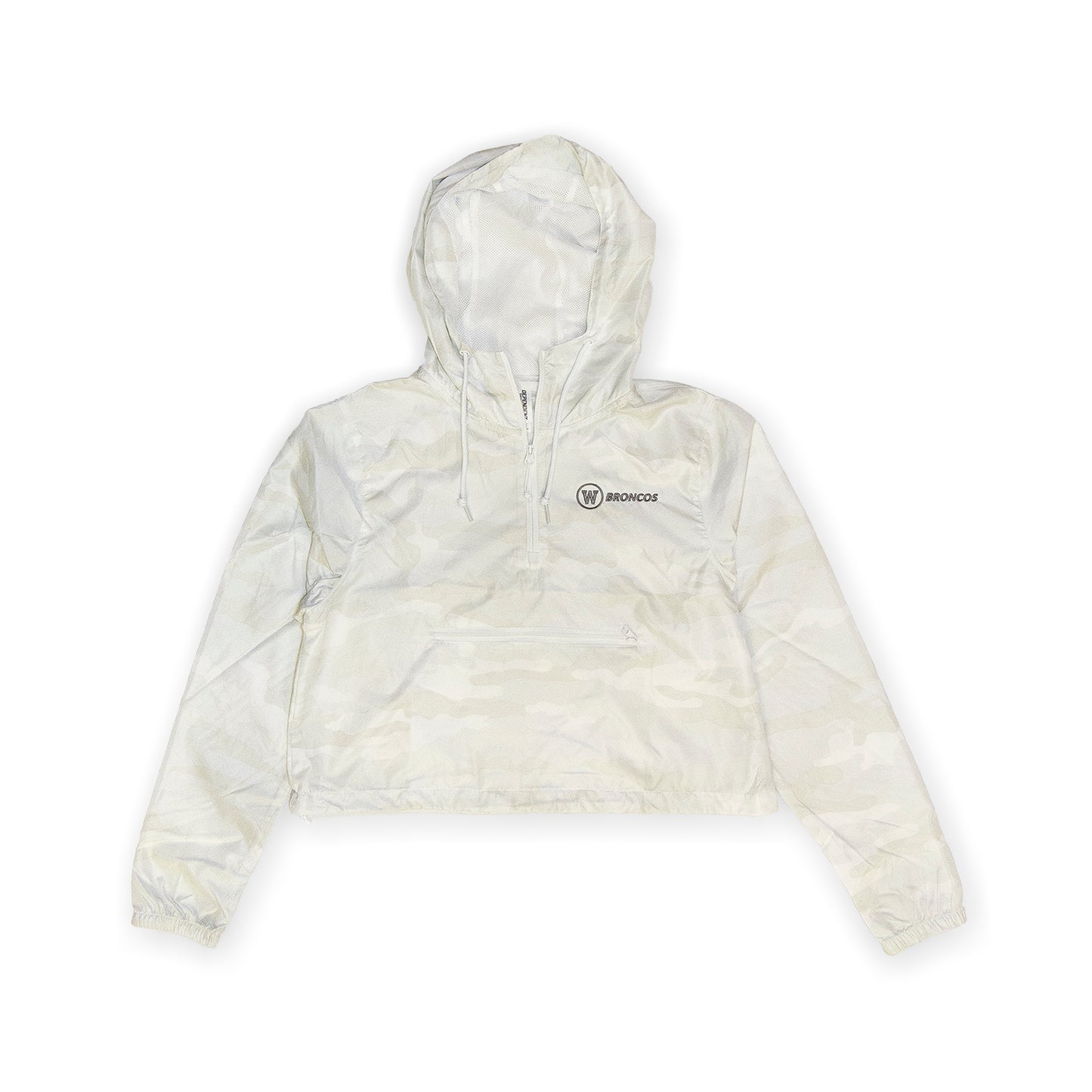 White Camo Crop Windbreaker