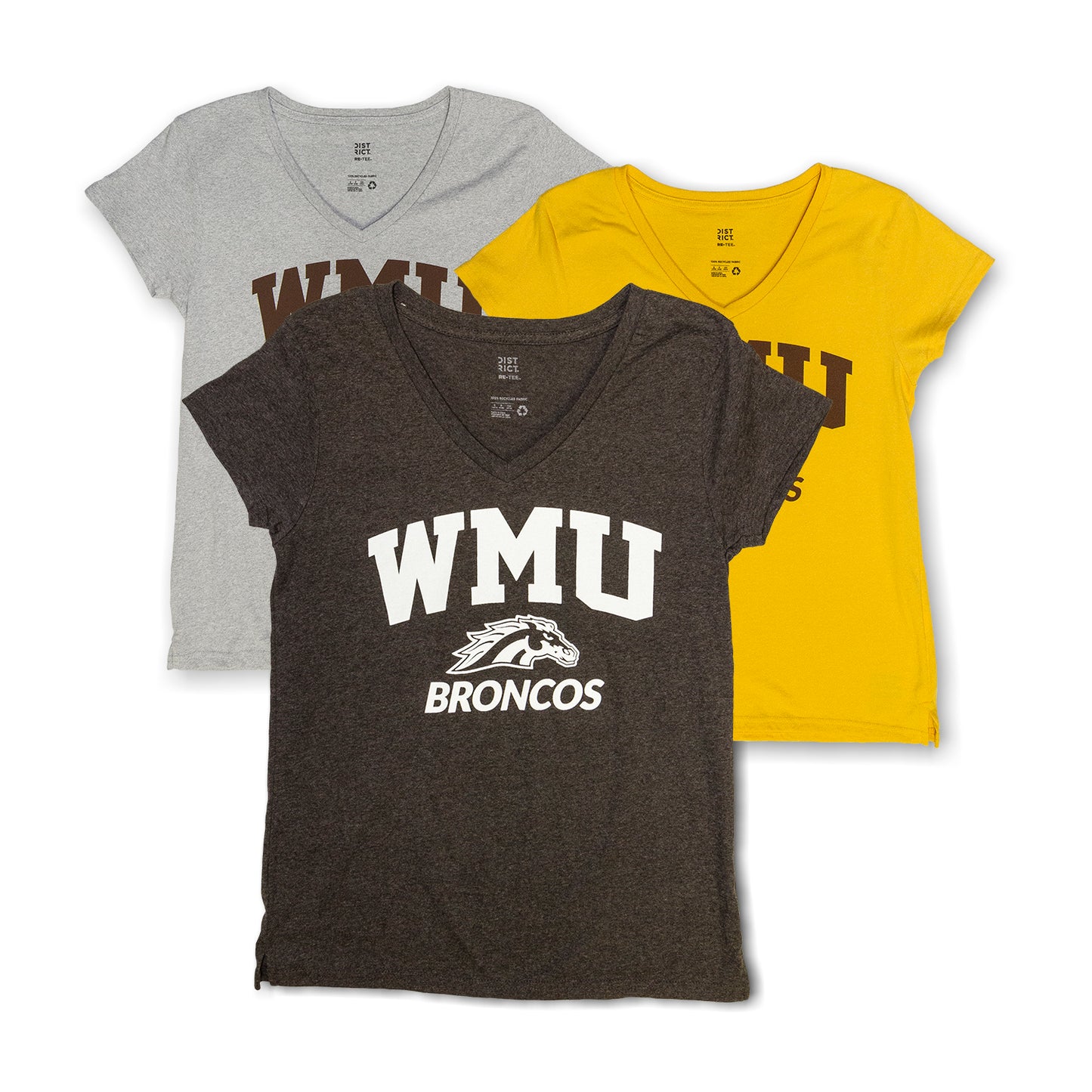 WMU Broncos Ladies' V-Neck Tee