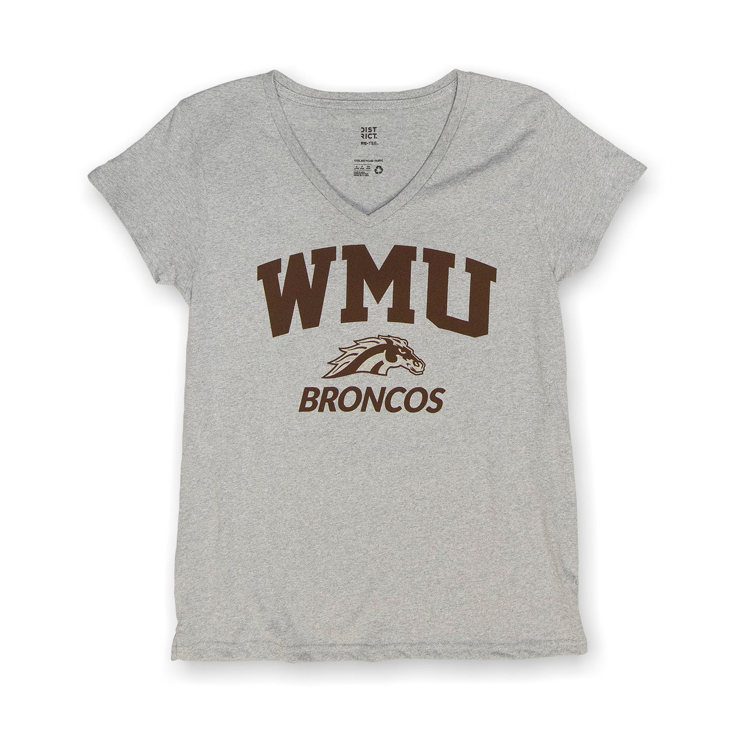 WMU Broncos Ladies' V-Neck Tee