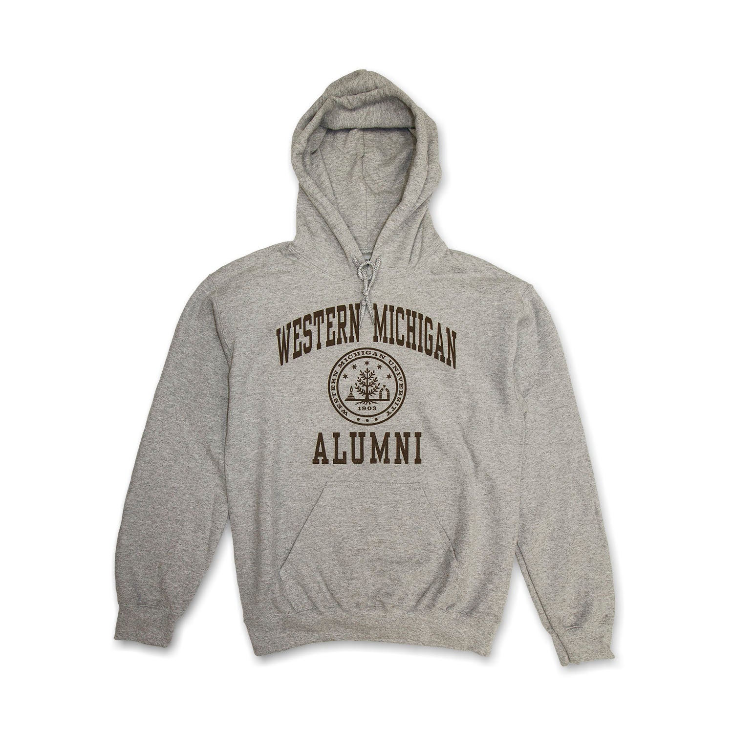university of michigan fan gear Western Michigan Seal Alumni Hoodie