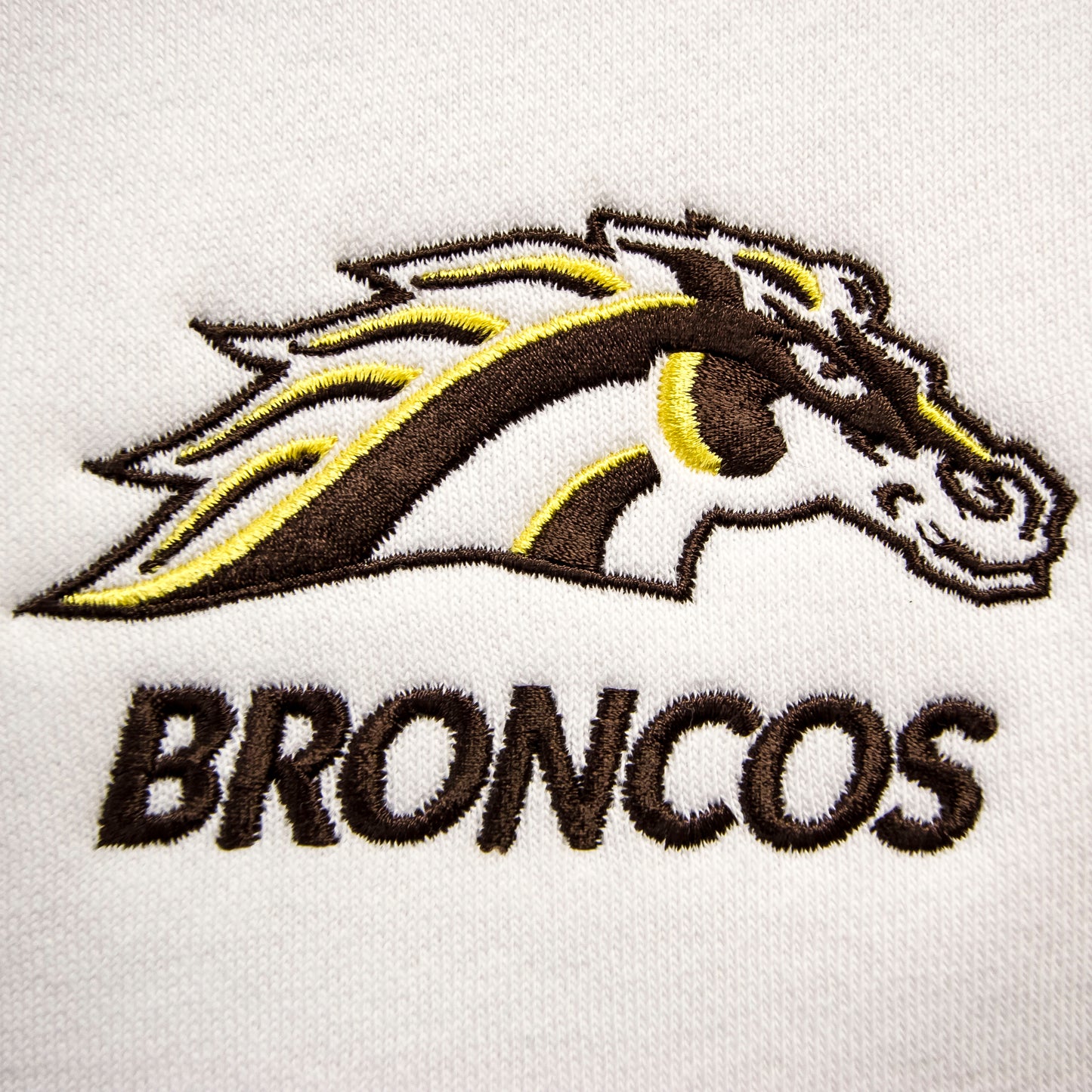 White Broncos Pullover