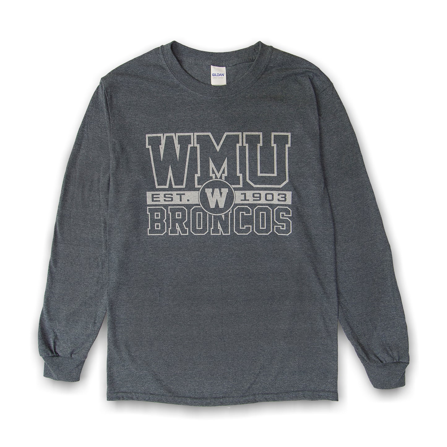 WMU Block and Circle Long Sleeve Tee