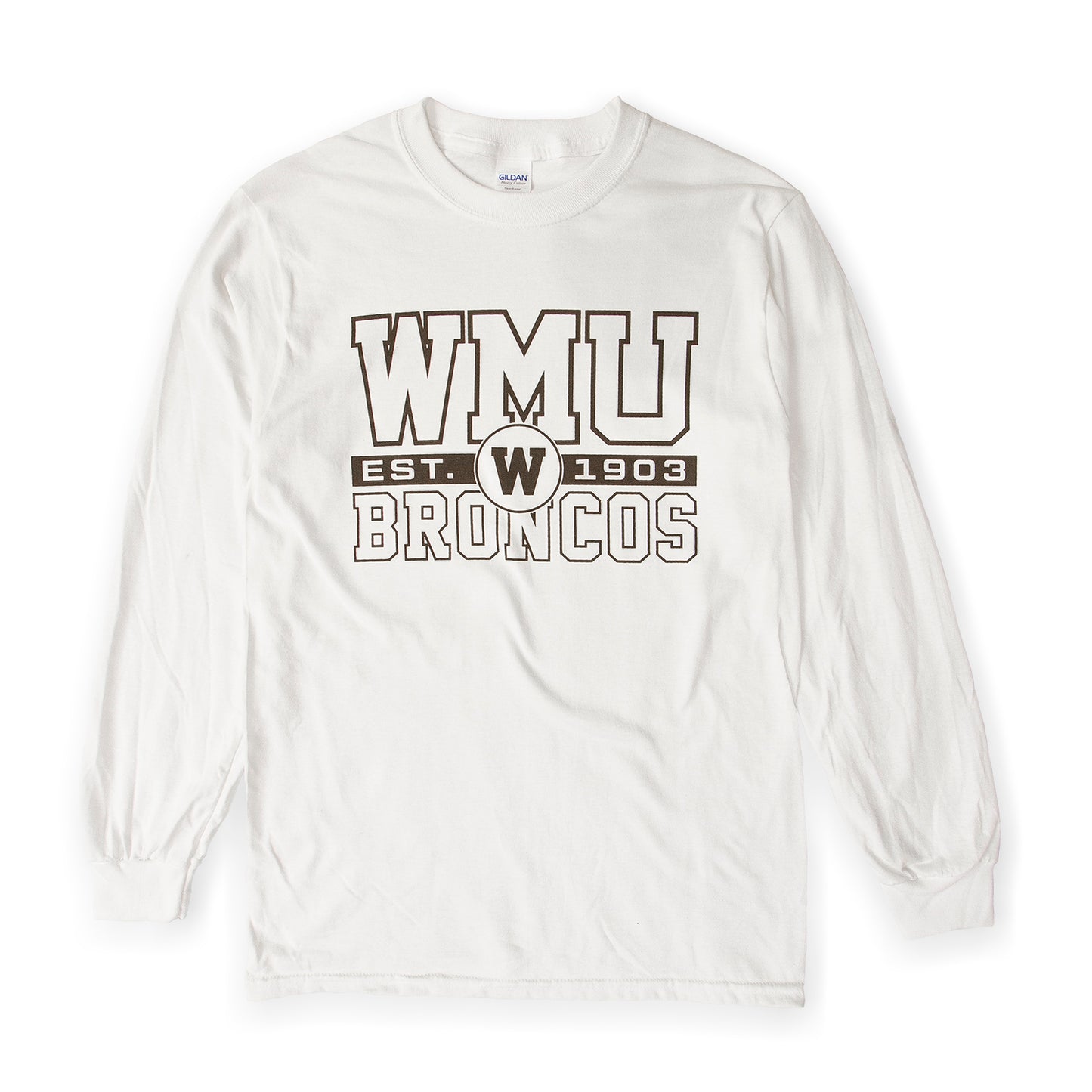 WMU Block and Circle Long Sleeve Tee