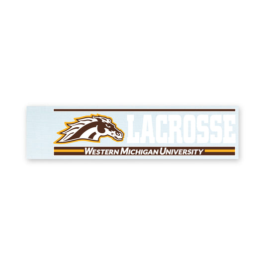 Western Michigan Lacrosse Bar Decal