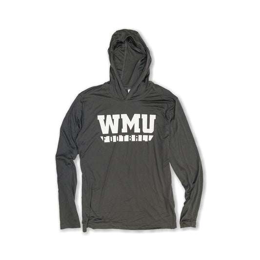 WMU Football Hooded Long Sleeve Tee