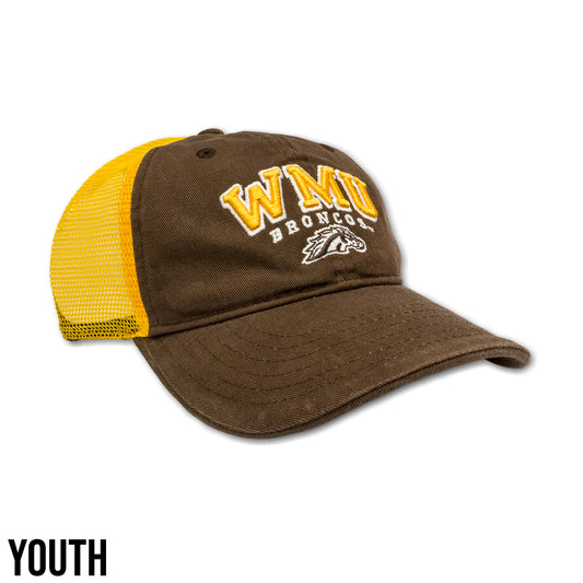 WMU Embroidered Youth Trucker Cap