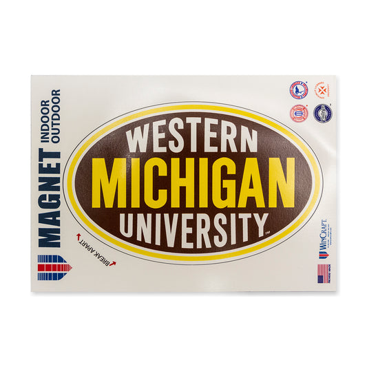 Western Michigan Oval Magnet