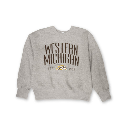 Western Michigan Modern Ladies' Sweatshirt