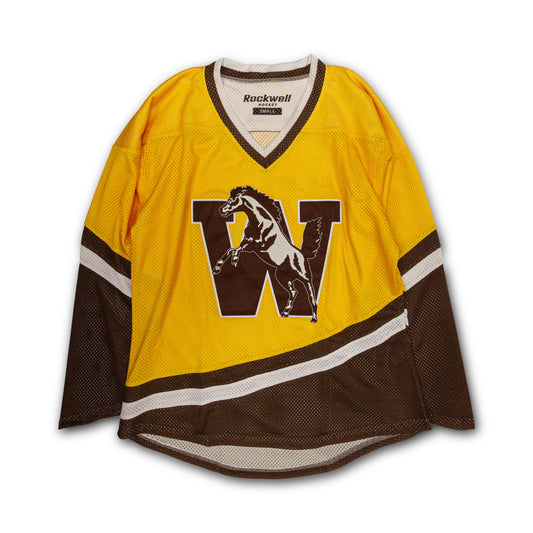 Retro W Bronco Hockey Jersey