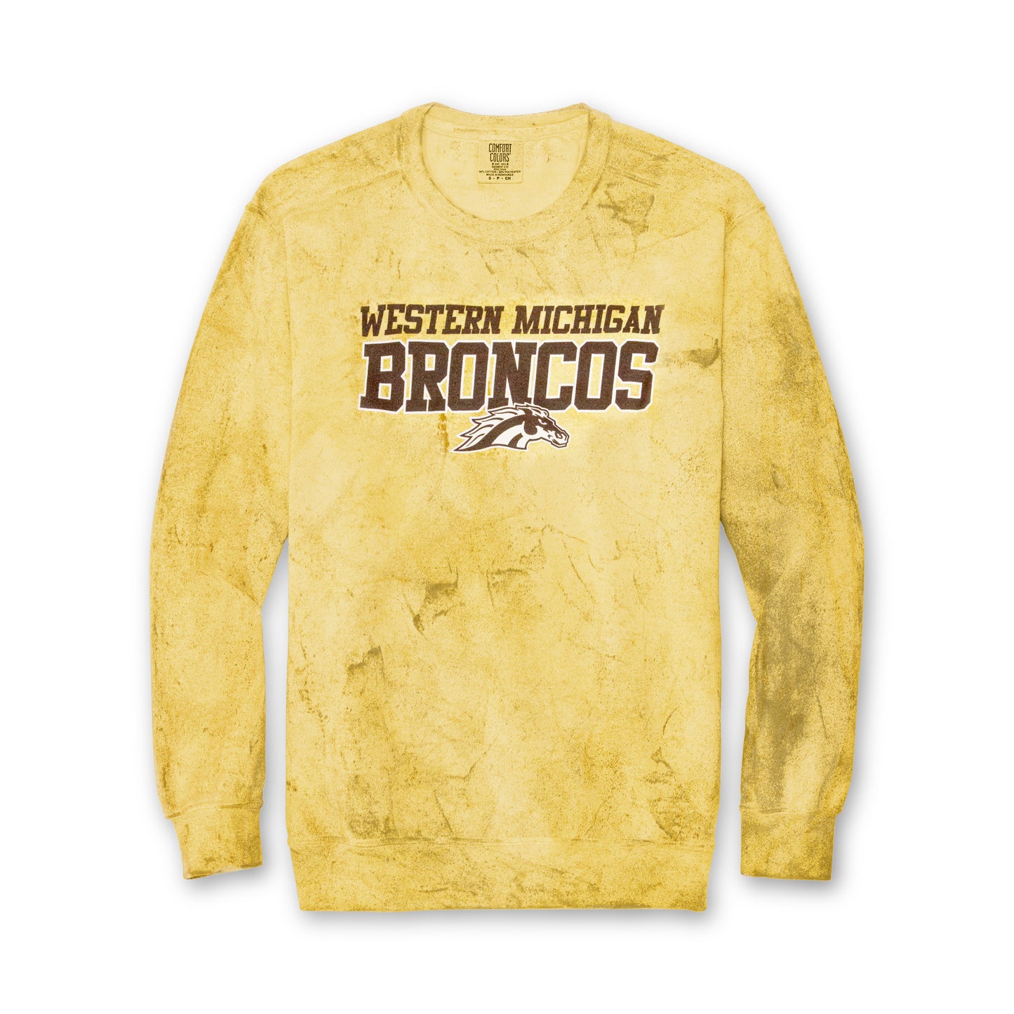 Western Michigan Broncos Comfort Color Colorblast Crew