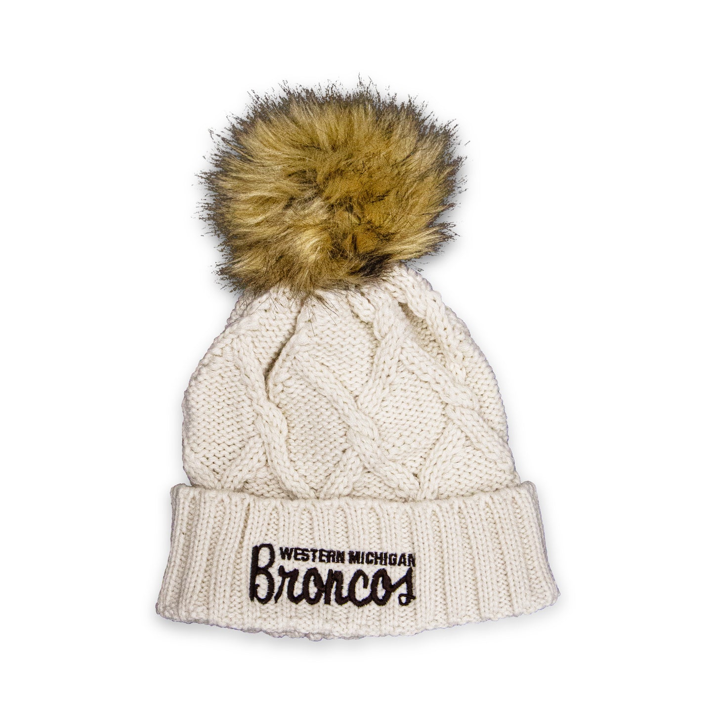 Broncos Beanie with Pom