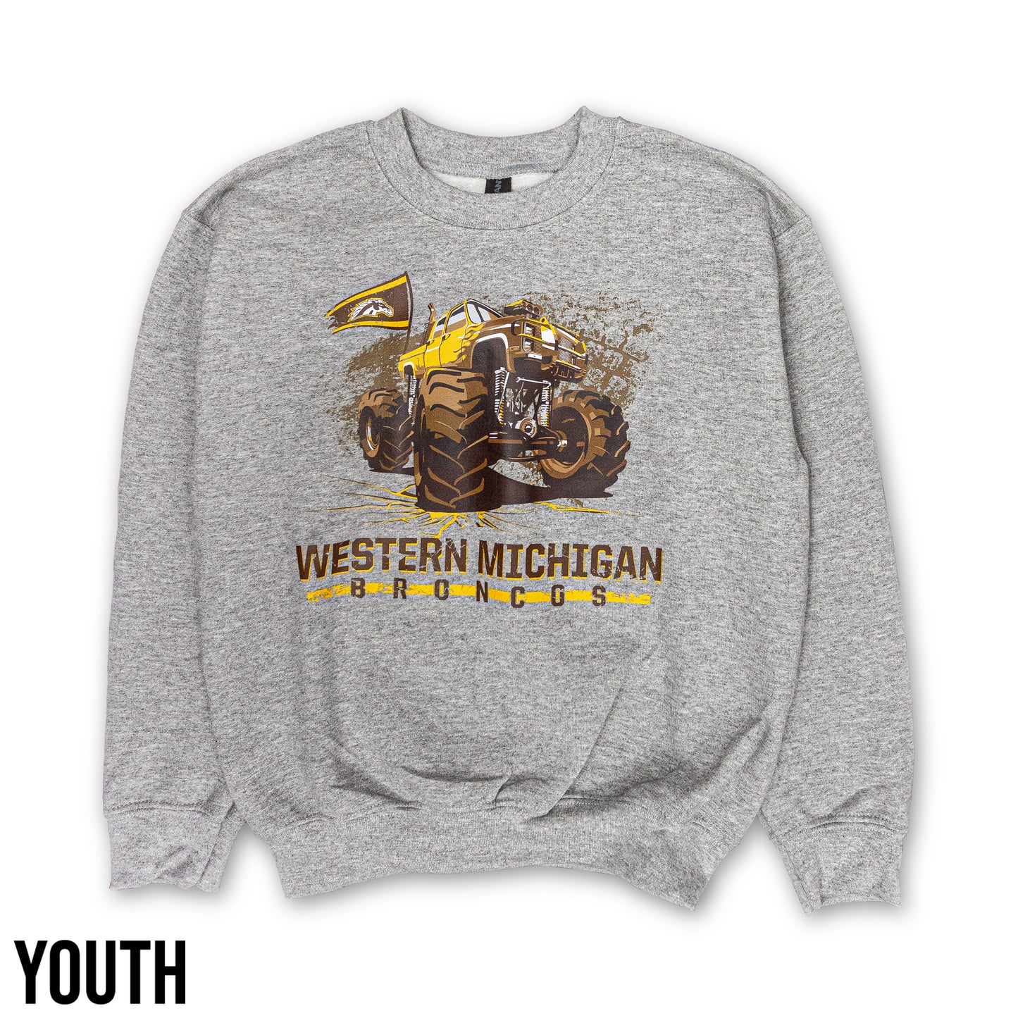 Western Michigan Monster Truck Toddler Sweatshirt