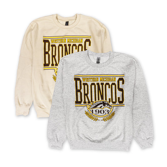 Western Michigan Laurel Crewneck