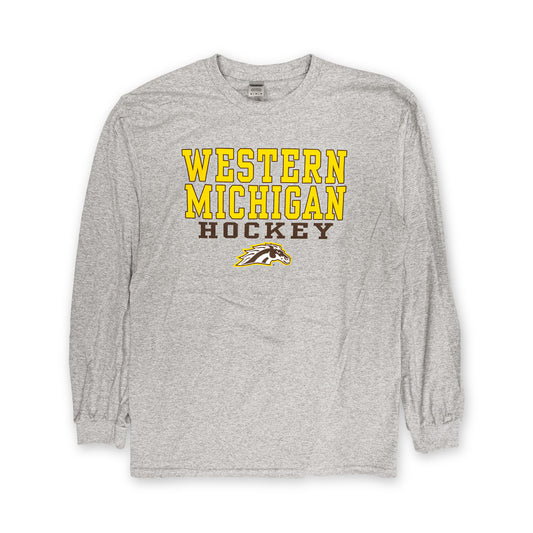 Western Michigan Hockey Spirit Mark Long Sleeve