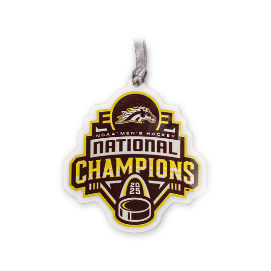 Western Michigan Hockey Champions Holiday Ornament