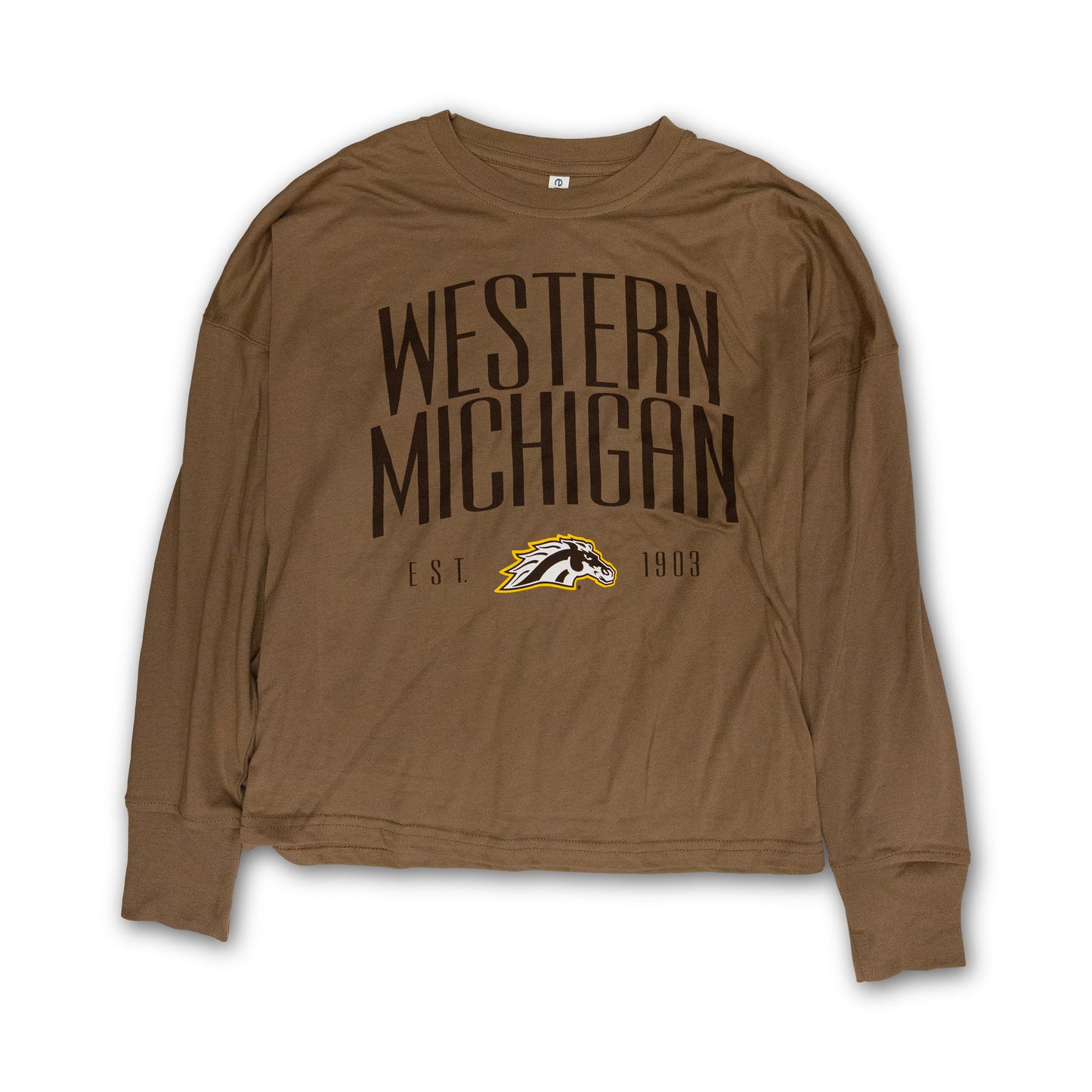 Western Michigan EST 1903 Women's Boxy Long Sleeve Tee