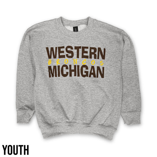 Youth Western Michigan Broncos Bubble Crew