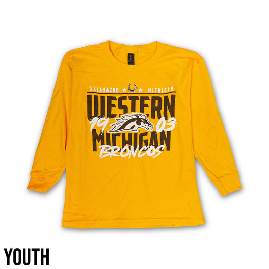 Youth Western Michigan Long Sleeve Tee