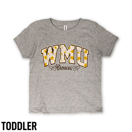 WMU Floral Toddler Tee