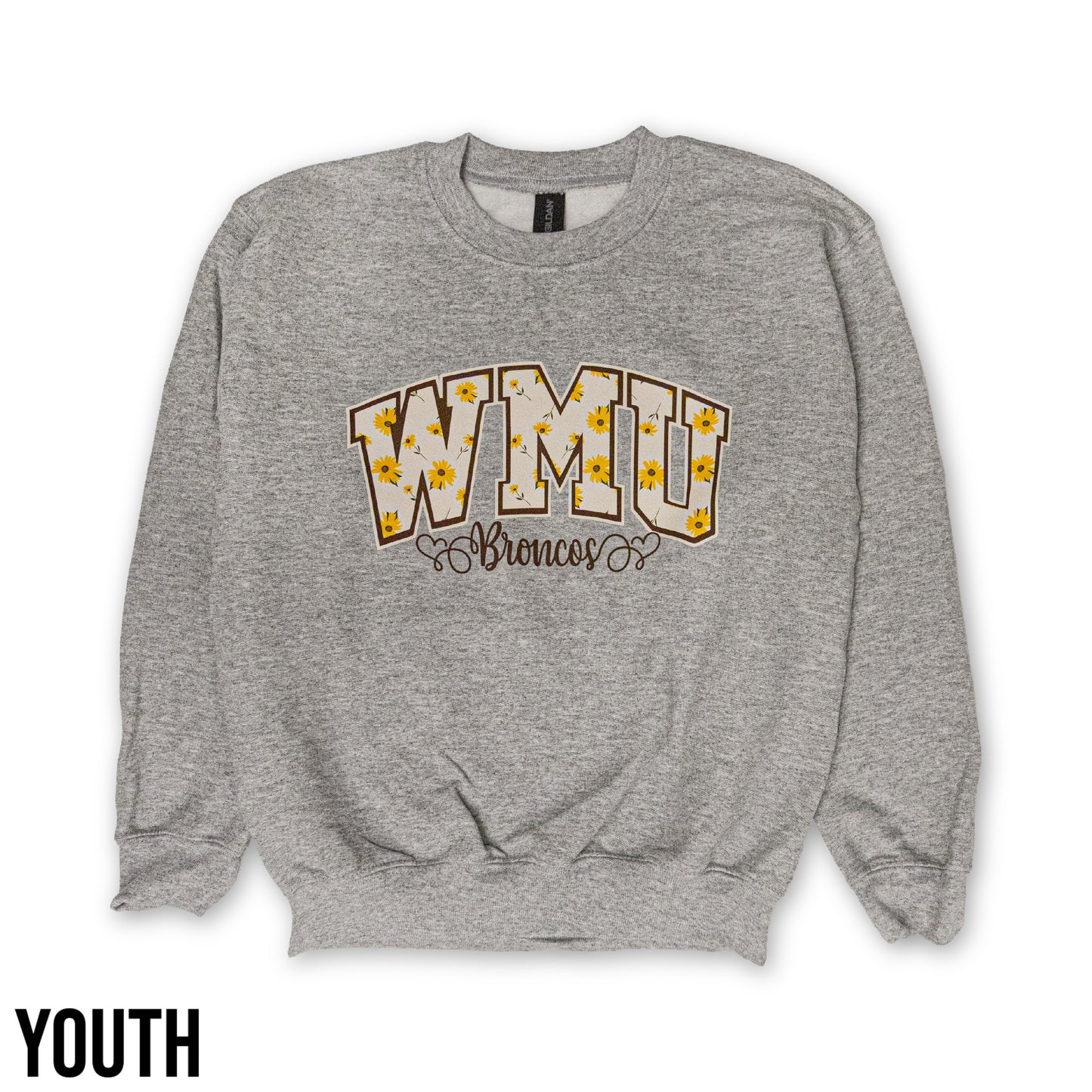 WMU Floral Toddler Crew Sweatshirt