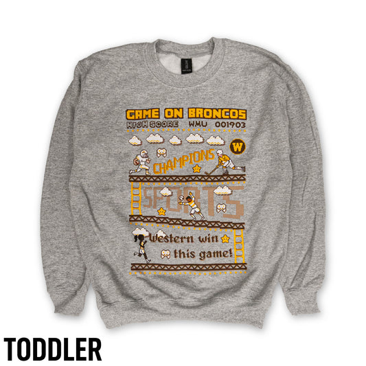WMU Game On Toddler Crew Sweatshirt