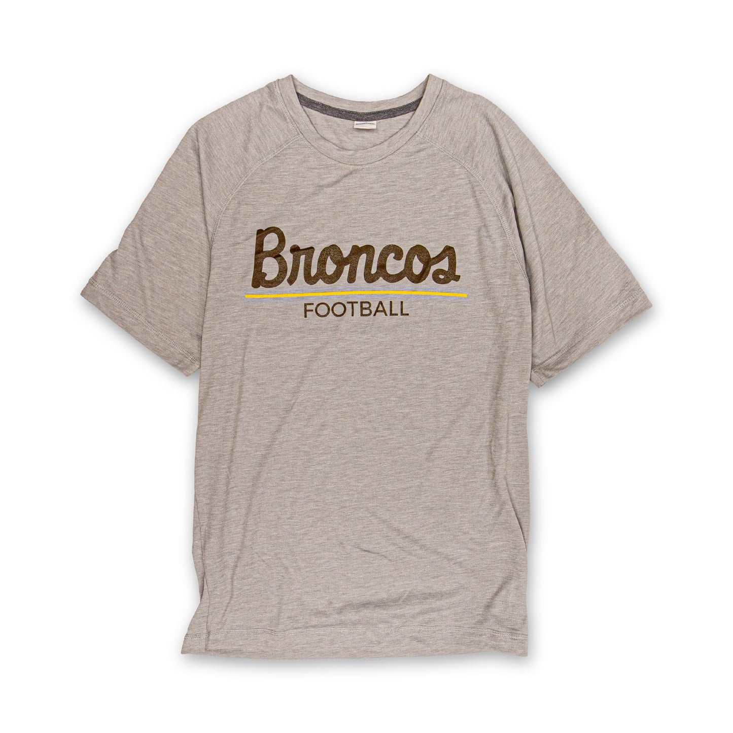 Broncos Football Tri-Blend Wicking Tee