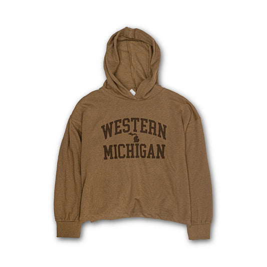 Western Michigan with state Ladies Boxy Hood