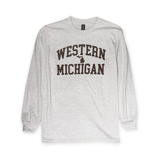 Western Michigan with state Long Sleeve