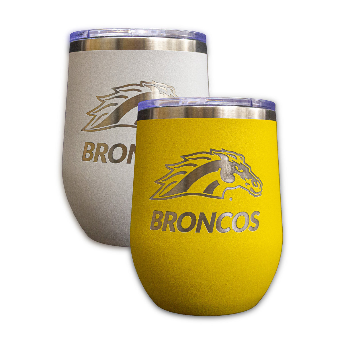 WMU Bronco Travel Wine Tumbler