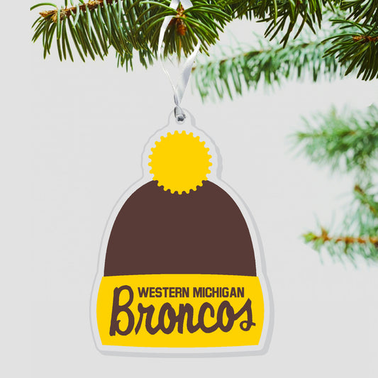 Western Michigan Beanie Holiday Ornament