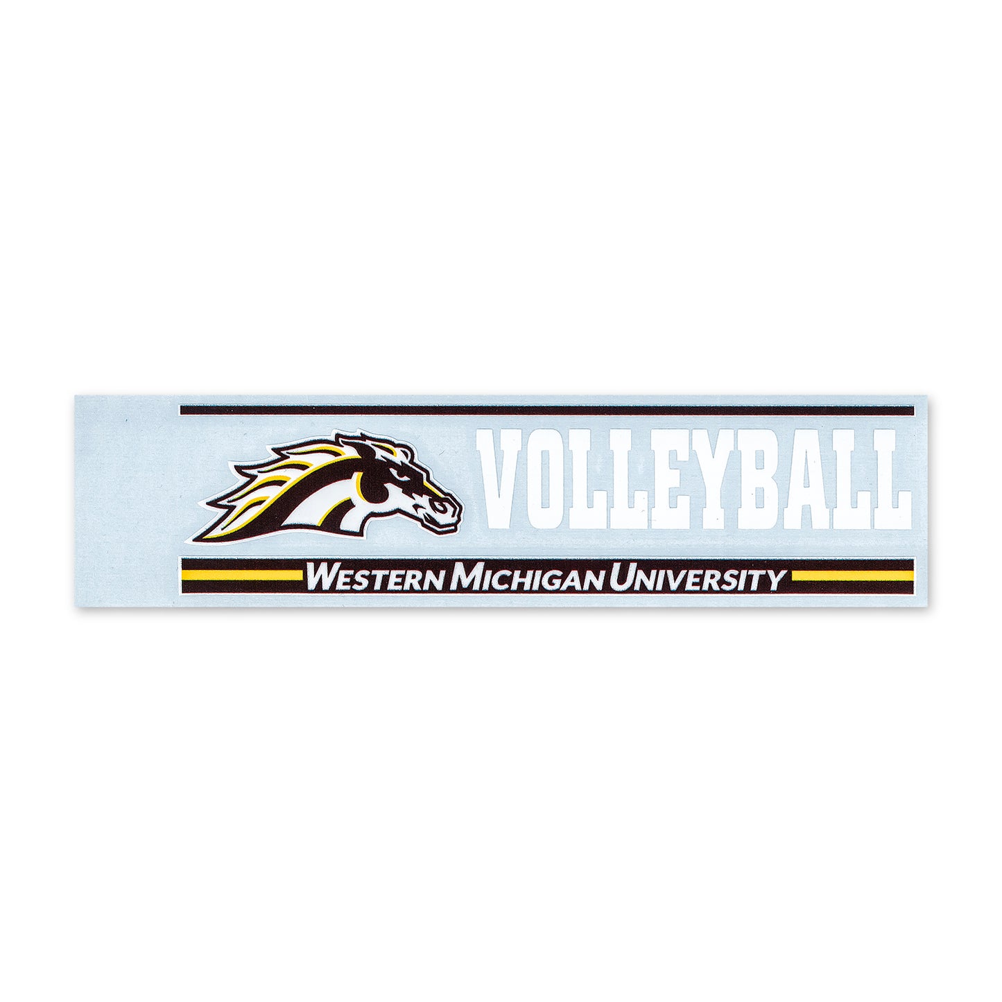 Western Michigan Volleyball Bar Decal The Spirit Shoppe western-michigan-volleyball-bar-decal-the-spirit-shoppe