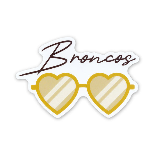 Broncos Sunglasses Sticker