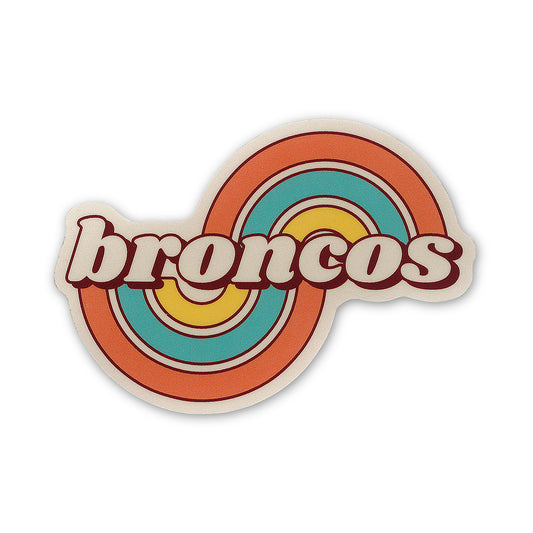 Broncos Rainbow Sticker
