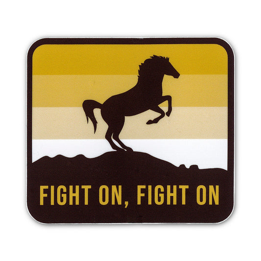 Fight On Bronco Sticker