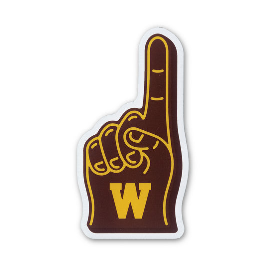 Western Foam Finger Sticker