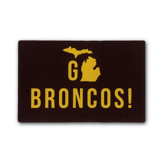 Go Broncos MI Sticker