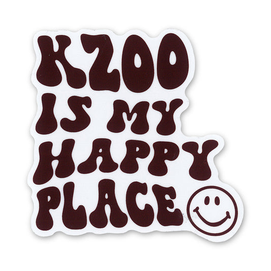 Kzoo Is My Happy Place Sticker